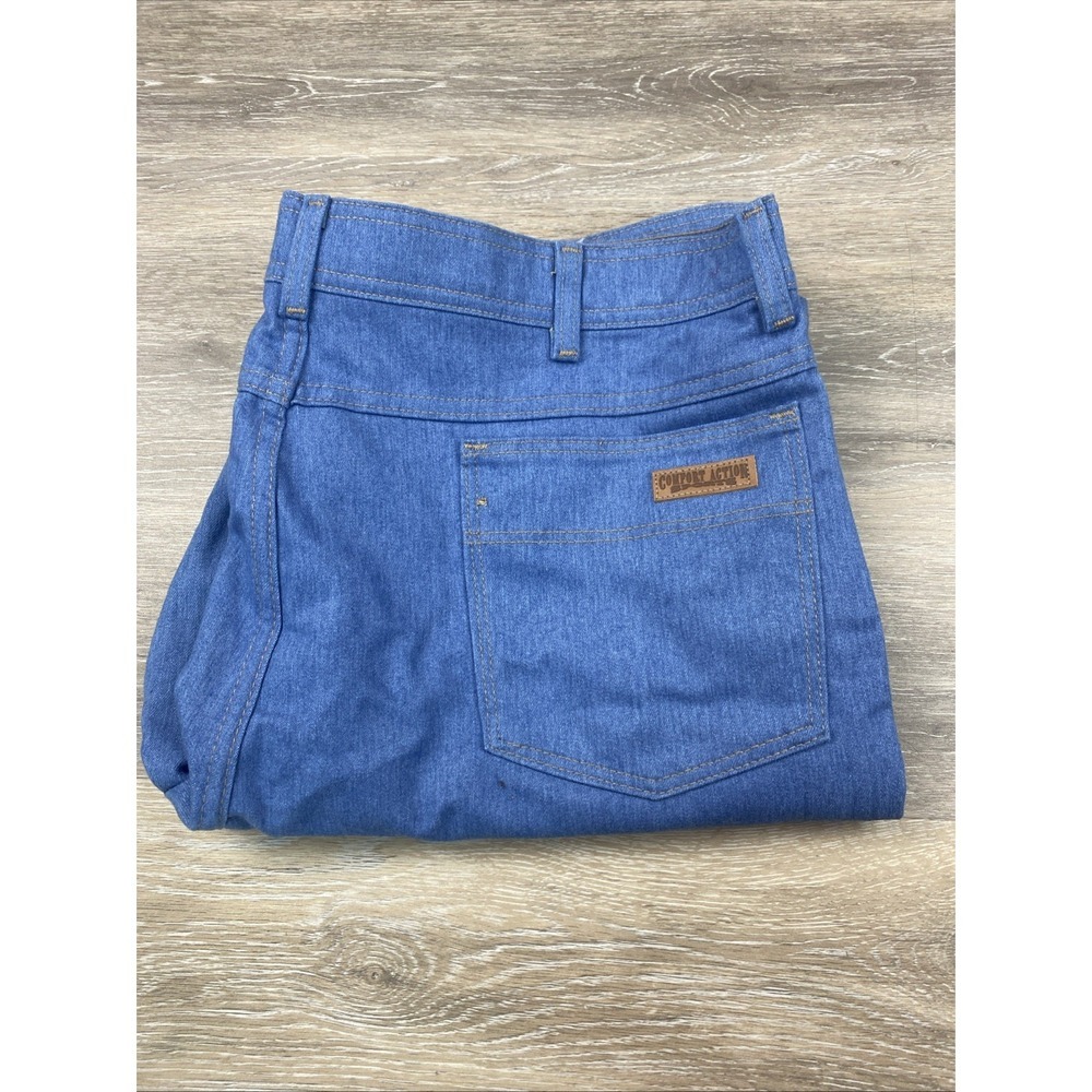Comfort Action Sports Men's Vtg Light Wash Blue Denim Jeans 40x32